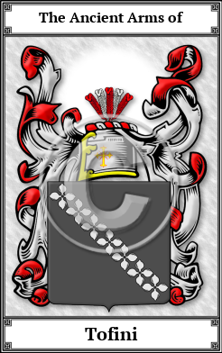 Tofini Family Crest Download (JPG) Book Plated - 600 DPI