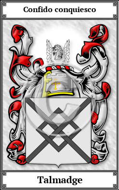 Talmadge Family Crest Download (JPG)  Book Plated - 150 DPI