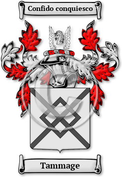 Tammage Family Crest Download (jpg) Legacy Series - 150 DPI