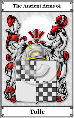 Tolle Family Crest Download (JPG)  Book Plated - 150 DPI