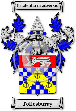 Tollesburay Family Crest Download (jpg) Legacy Series - 150 DPI