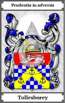 Tollesburey Family Crest Download (JPG)  Book Plated - 150 DPI