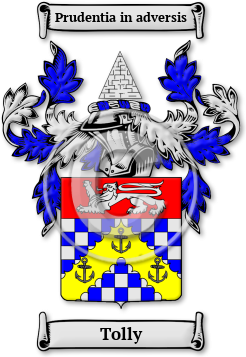 Tolly Family Crest Download (jpg) Legacy Series - 150 DPI