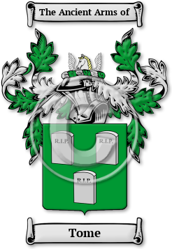 Tome Family Crest Download (JPG) Legacy Series - 600 DPI