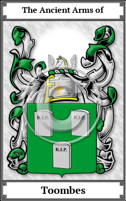 Toombes Family Crest Download (JPG) Book Plated - 600 DPI