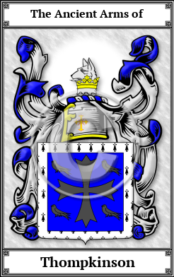 Thompkinson Family Crest Download (JPG)  Book Plated - 150 DPI