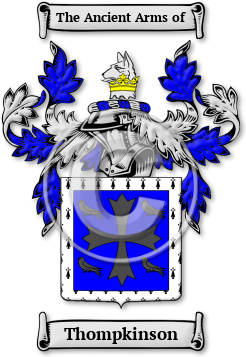 Thompkinson Family Crest Download (jpg) Legacy Series - 150 DPI