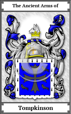 Tompkinson Family Crest Download (JPG) Book Plated - 600 DPI