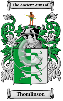 Thomlinson Family Crest/Coat of Arms