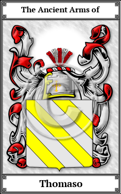 Thomaso Family Crest Download (JPG)  Book Plated - 150 DPI