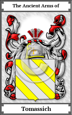 Tomassich Family Crest Download (JPG)  Book Plated - 150 DPI