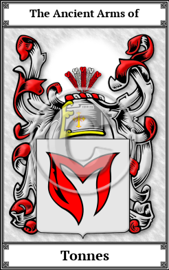 Tonnes Family Crest Download (JPG)  Book Plated - 150 DPI