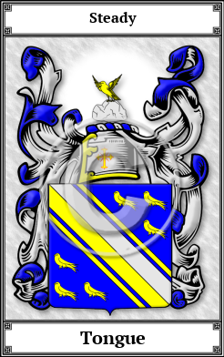 Tongue Family Crest Download (JPG)  Book Plated - 150 DPI