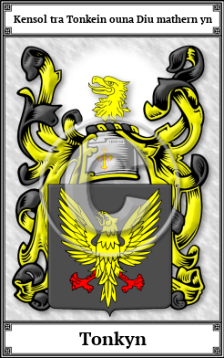 Tonkyn Family Crest Download (JPG) Book Plated - 600 DPI