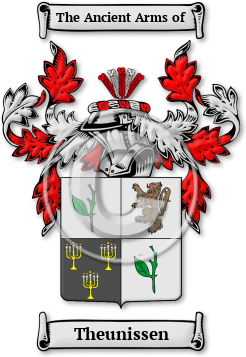Theunissen Family Crest Download (jpg) Legacy Series - 150 DPI