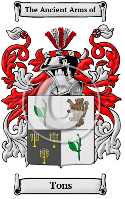 Tons Family Crest Download (JPG) Heritage Series - 600 DPI
