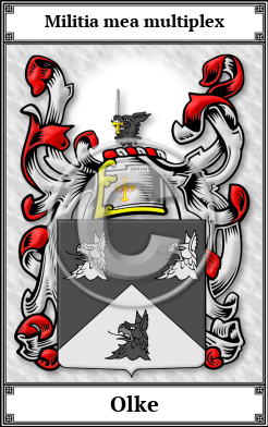 Olke Family Crest Download (JPG)  Book Plated - 150 DPI