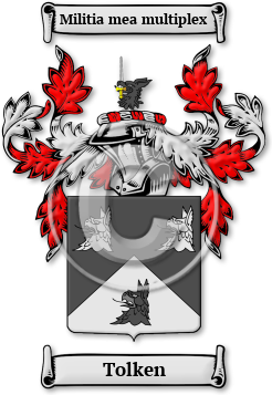 Tolken Family Crest Download (jpg) Legacy Series - 150 DPI