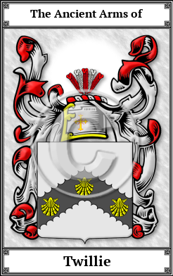 Twillie Family Crest Download (JPG)  Book Plated - 150 DPI