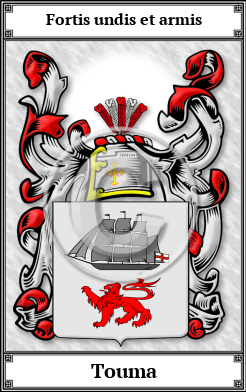 Touma Family Crest Download (JPG)  Book Plated - 150 DPI