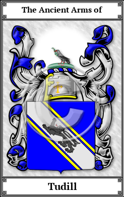 Tudill Family Crest Download (JPG)  Book Plated - 150 DPI