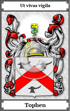 Tophen Family Crest Download (JPG)  Book Plated - 150 DPI