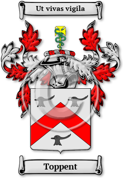 Toppent Family Crest Download (jpg) Legacy Series - 150 DPI