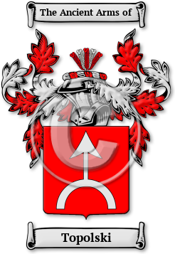 Topolski Family Crest Download (jpg) Legacy Series - 150 DPI