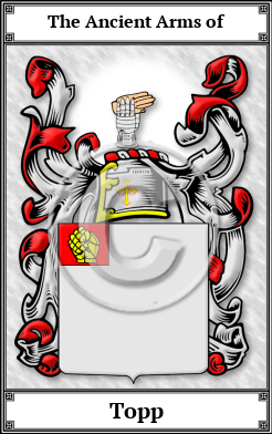Topp Family Crest Download (JPG)  Book Plated - 150 DPI