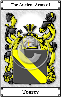 Tourcy Family Crest Download (JPG)  Book Plated - 150 DPI