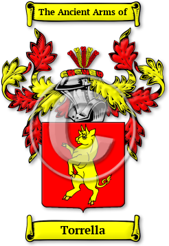 Torrella Family Crest Download (jpg) Legacy Series - 150 DPI