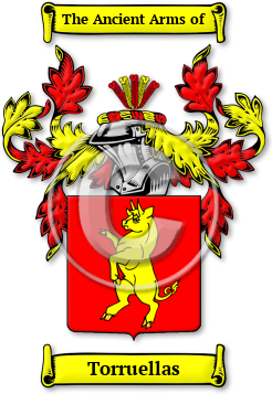Torruellas Family Crest Download (jpg) Legacy Series - 150 DPI