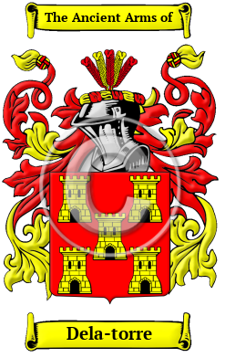 Dela-torre Family Crest/Coat of Arms