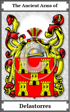 Delastorres Family Crest Download (JPG)  Book Plated - 150 DPI
