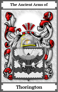 Thorington Family Crest Download (JPG) Book Plated - 600 DPI