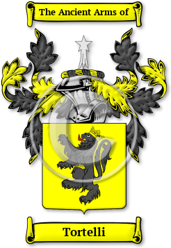 Tortelli Family Crest Download (jpg) Legacy Series - 150 DPI