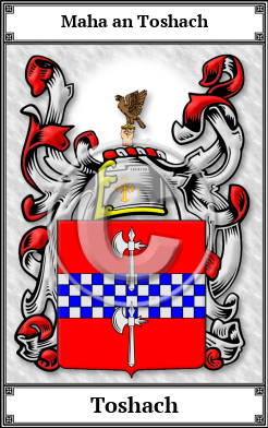 Toshach Family Crest Download (JPG)  Book Plated - 150 DPI