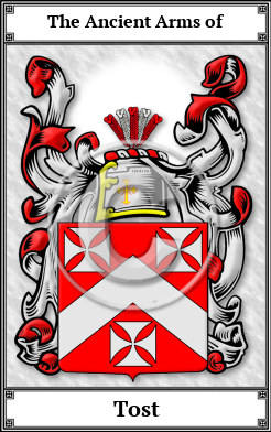 Tost Family Crest Download (JPG) Book Plated - 600 DPI