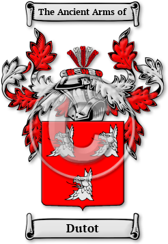 Dutot Family Crest Download (JPG) Legacy Series - 600 DPI