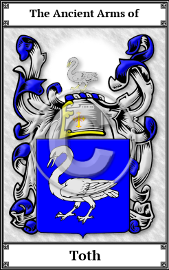 Toth Family Crest Download (JPG)  Book Plated - 150 DPI