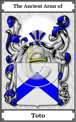 Toto Family Crest Download (JPG)  Book Plated - 150 DPI
