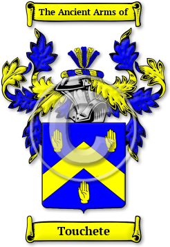 Touchete Family Crest Download (jpg) Legacy Series - 150 DPI
