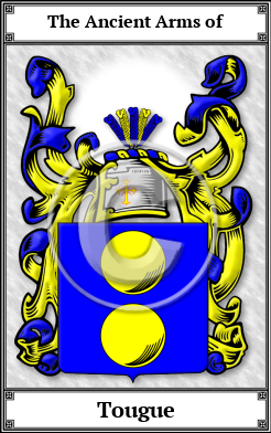 Tougue Family Crest Download (JPG)  Book Plated - 150 DPI