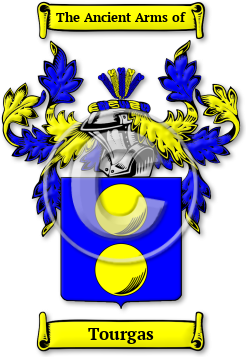 Tourgas Family Crest Download (JPG) Legacy Series - 600 DPI