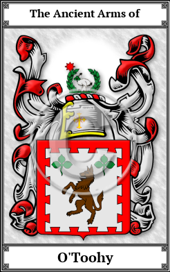 O'Toohy Family Crest Download (JPG)  Book Plated - 150 DPI