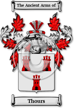 Thours Family Crest Download (JPG) Legacy Series - 600 DPI