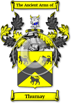 Thurnay Family Crest Download (jpg) Legacy Series - 150 DPI