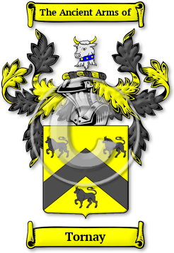 Tornay Family Crest Download (jpg) Legacy Series - 150 DPI
