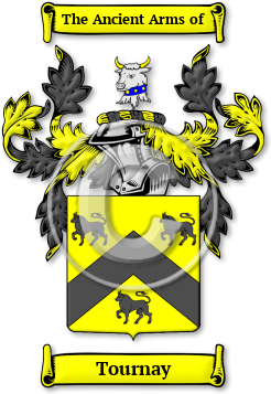 Tournay Family Crest Download (jpg) Legacy Series - 150 DPI