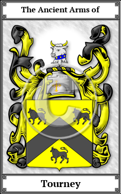 Tourney Family Crest Download (JPG)  Book Plated - 150 DPI